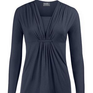 Milk Nursingwear Gathered Loop Nursing Top